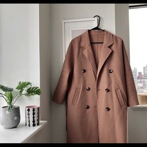 Genuine wool camel / tan coat